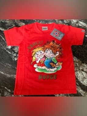 Star-Nor Norwegian Clothing Kids Red Troll Graphic Tee